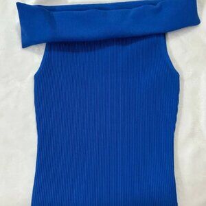 Babaton Aritzia Sculpt Knit Off-Shoulder Top Size Small